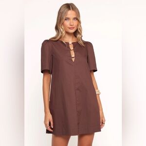 PETAL & PUP Brown Dress - Size: 4
